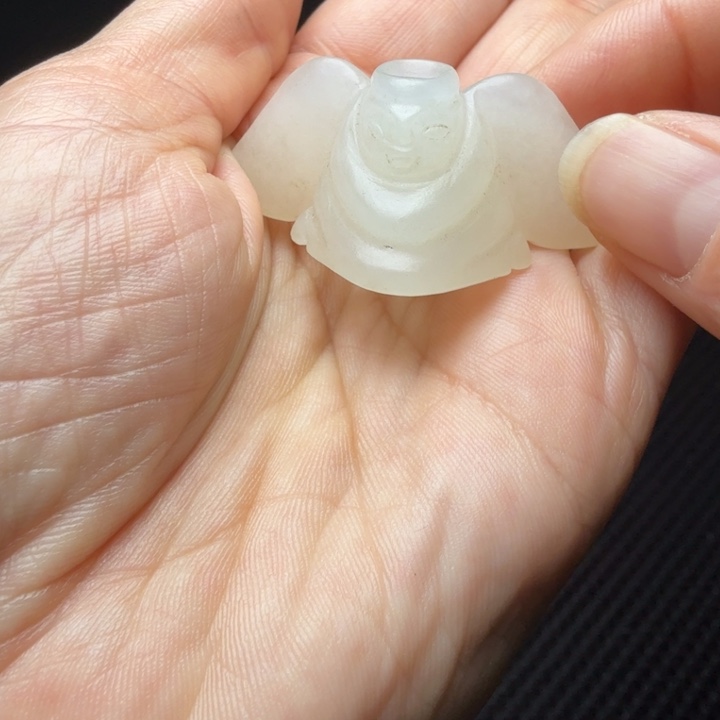 新疆收藏白玉贵人挂件