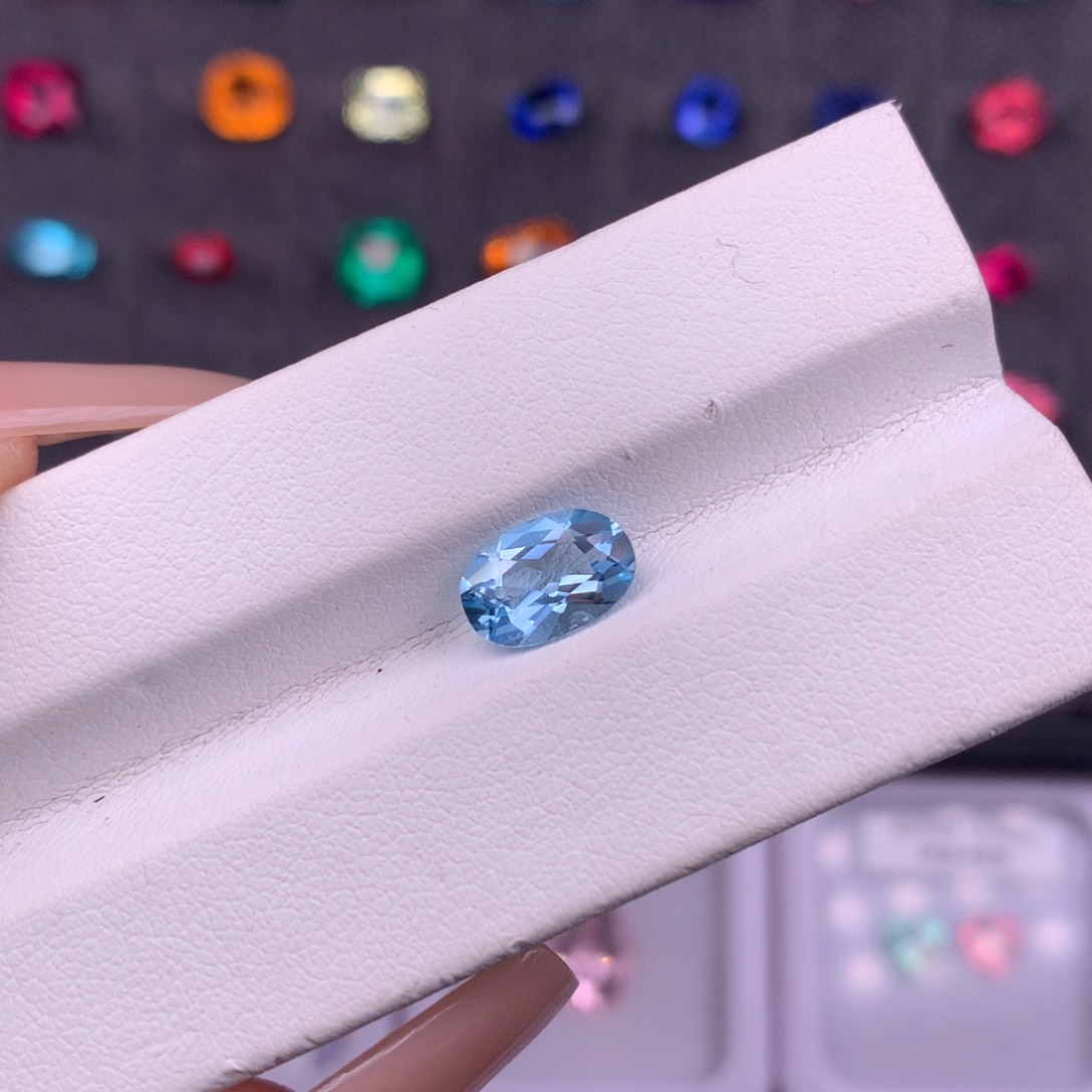 海蓝宝石裸石未镶嵌1.27ct圣玛利亚GRC