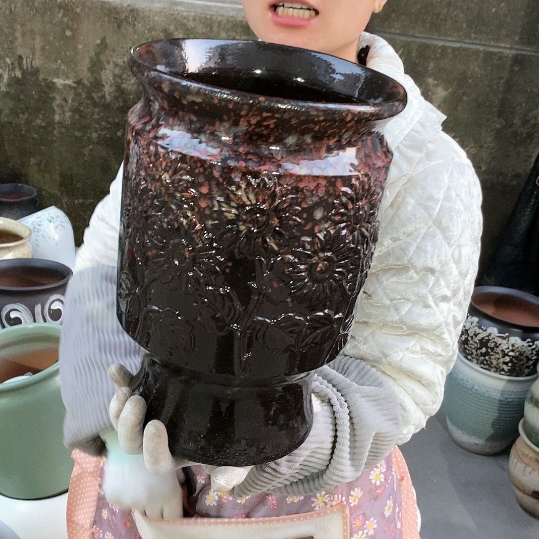 紫砂花盆正品口20高31