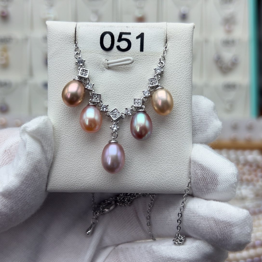 淡水珍珠珍珠合金心**风