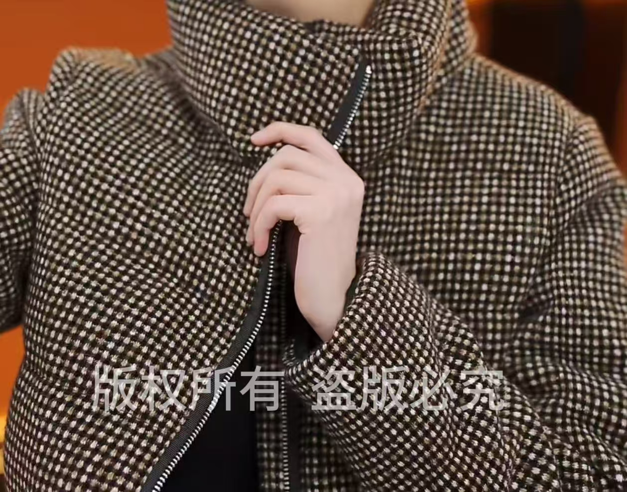 杭州原版正品2025冬季新款气质显瘦显白高端棕咖色羽绒服女