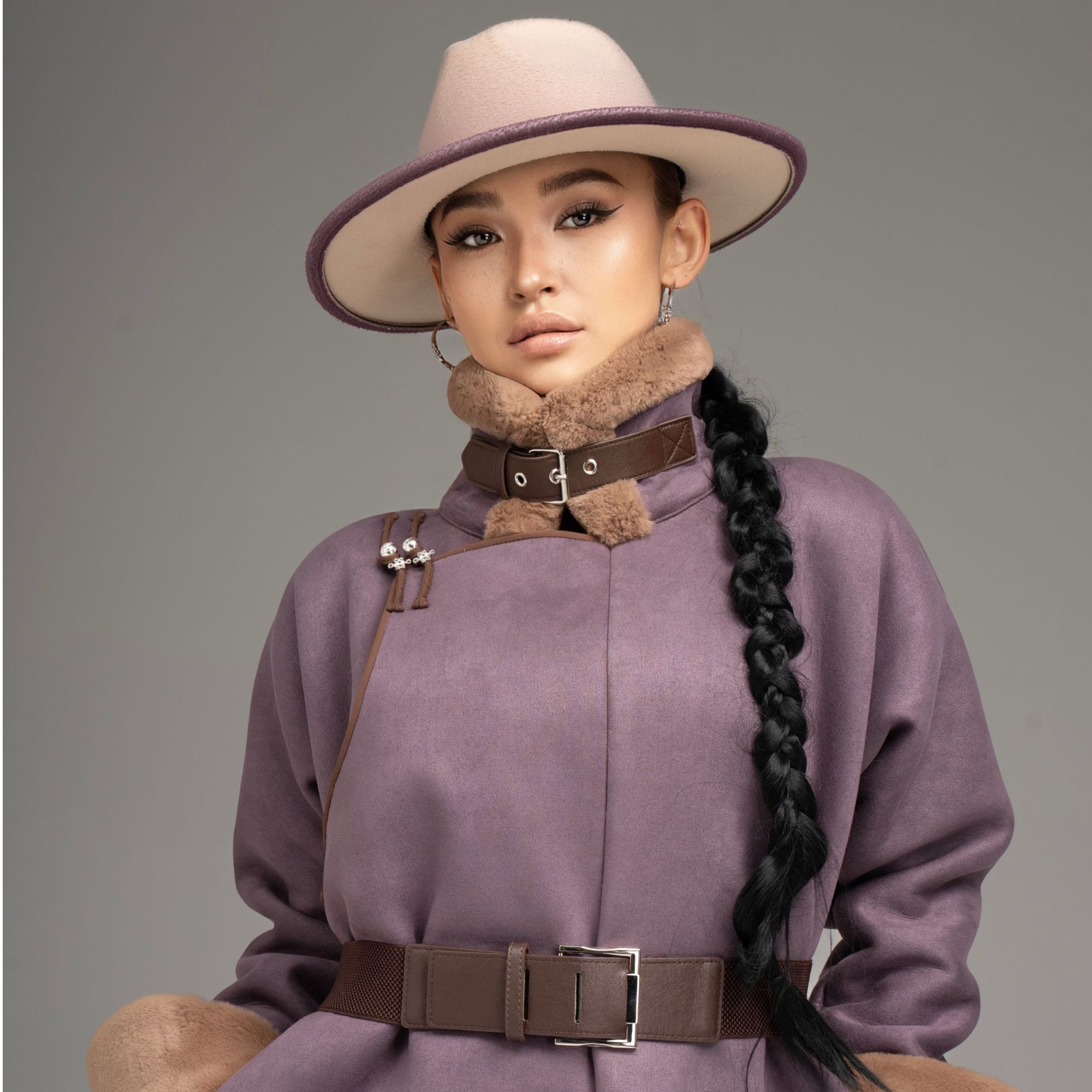 【戴尔玛精品服饰1】设计师2026年冬季新款厚袍子X6121