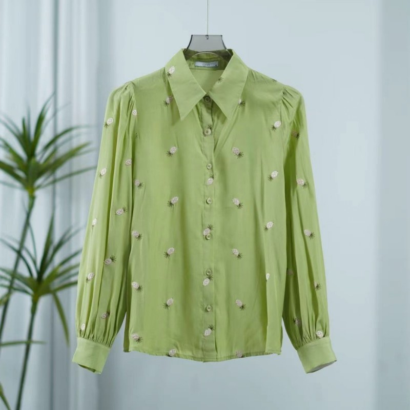 一路童行  谷系列 A544 品牌撤柜女装简约长袖衬衫 223YCS302