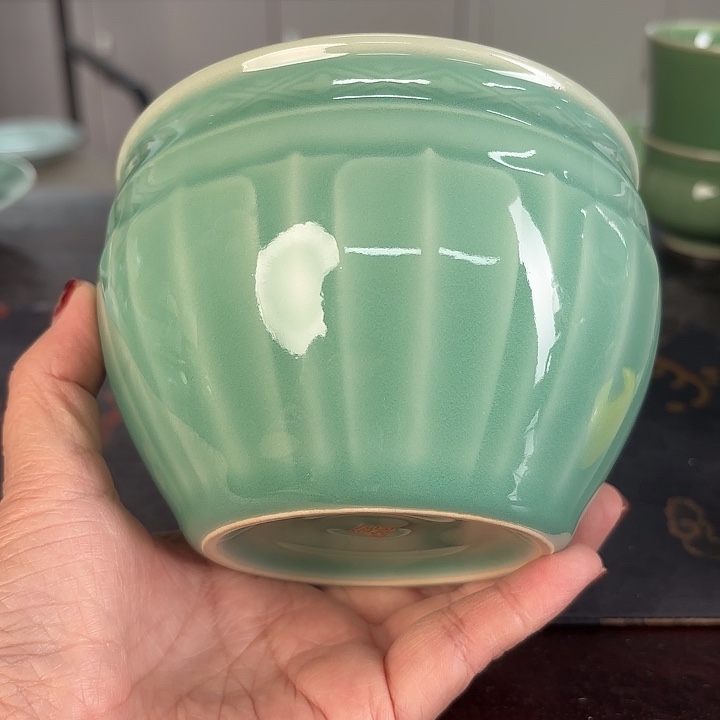 龙泉云间青瓷小米茶器