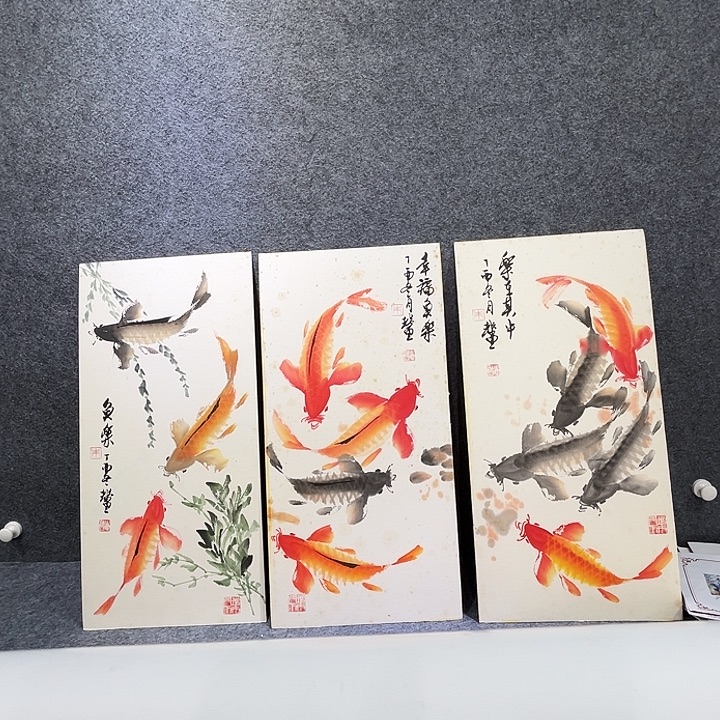 国画知鱼之乐纯手绘