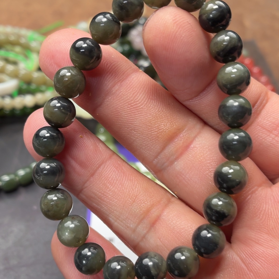 和田玉未镶嵌手链