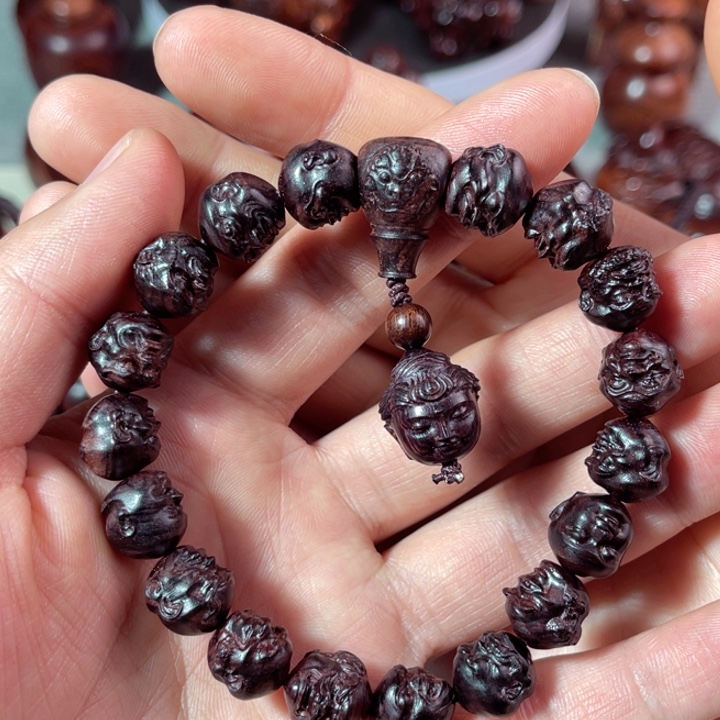 黄花梨/降香黄檀手串/手链以**师18罗汉手串
