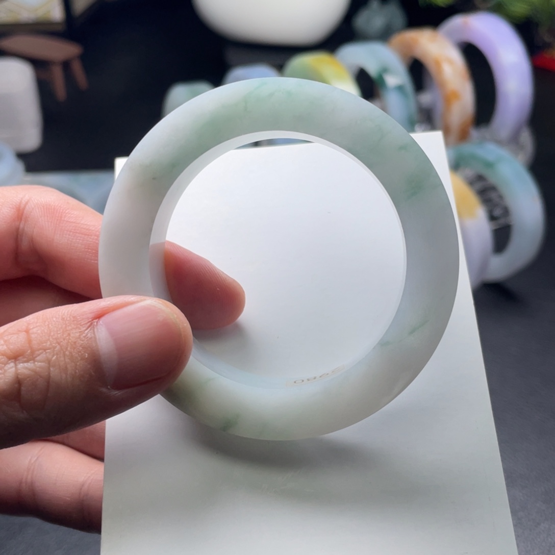 定制翡翠未镶嵌正圈飘花49-53圈