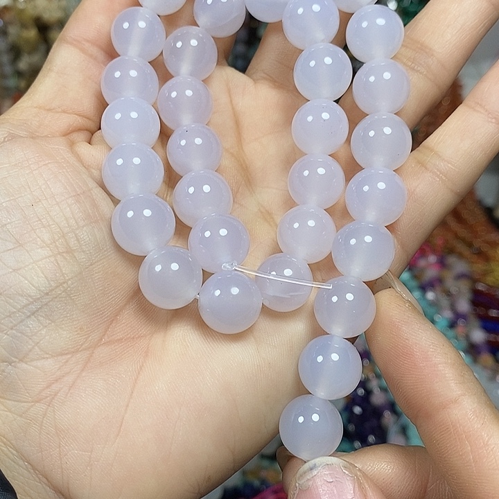 玛瑙/玉髓未镶嵌珠宝半成品A级玛瑙卡12mm