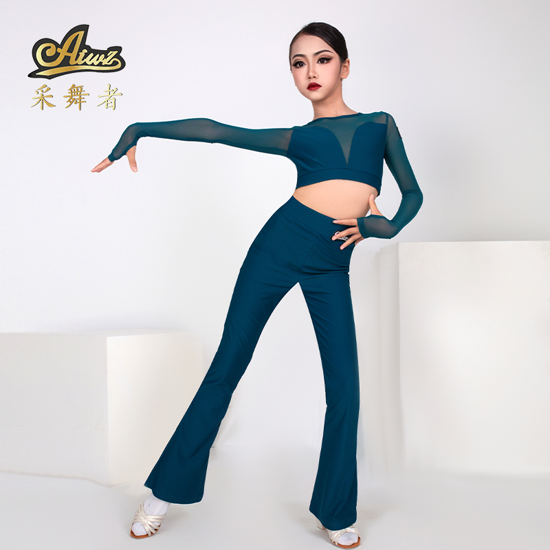 专业拉丁舞服表演服2025秋冬女童清仓专用1