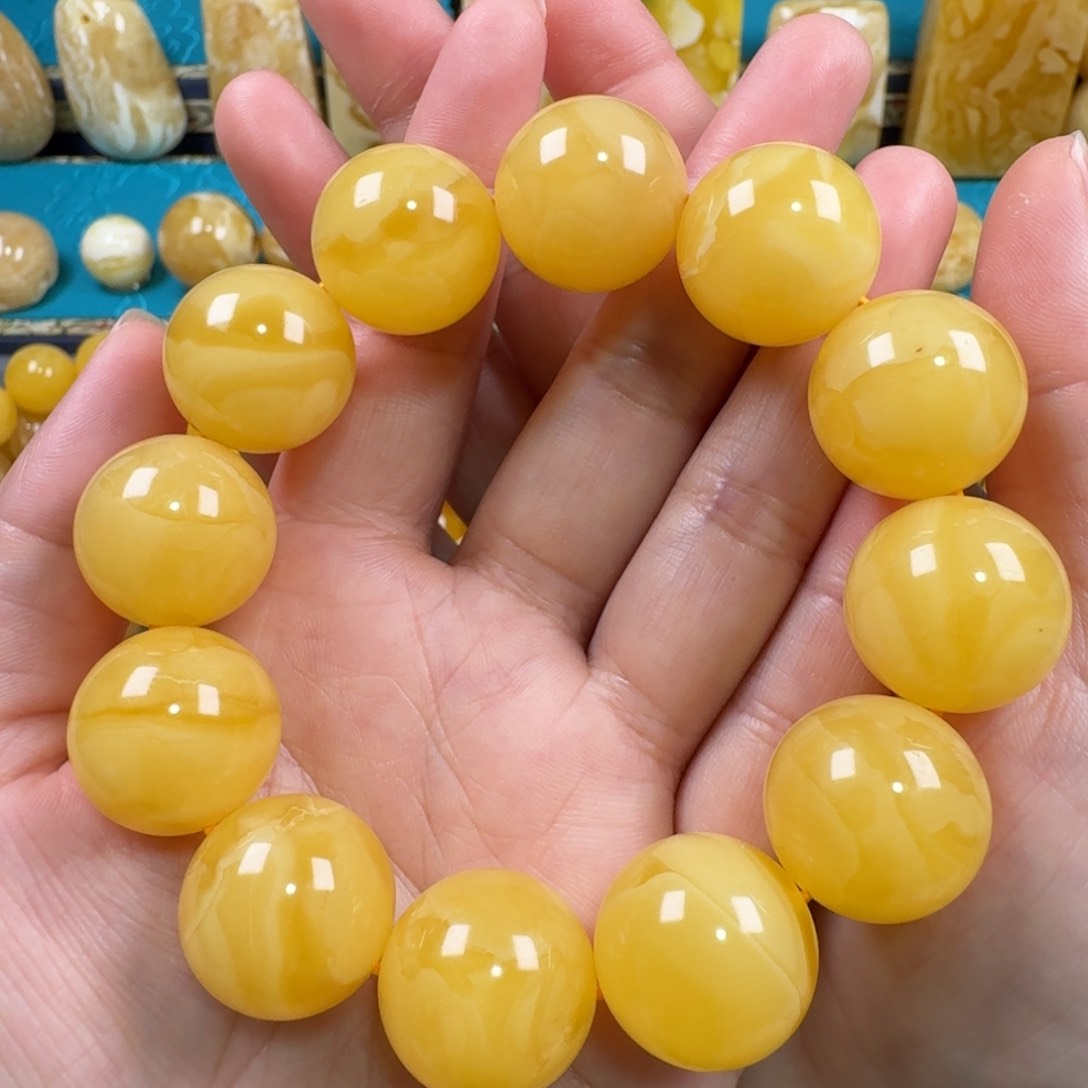 蜜蜡手链未镶嵌蜜蜡