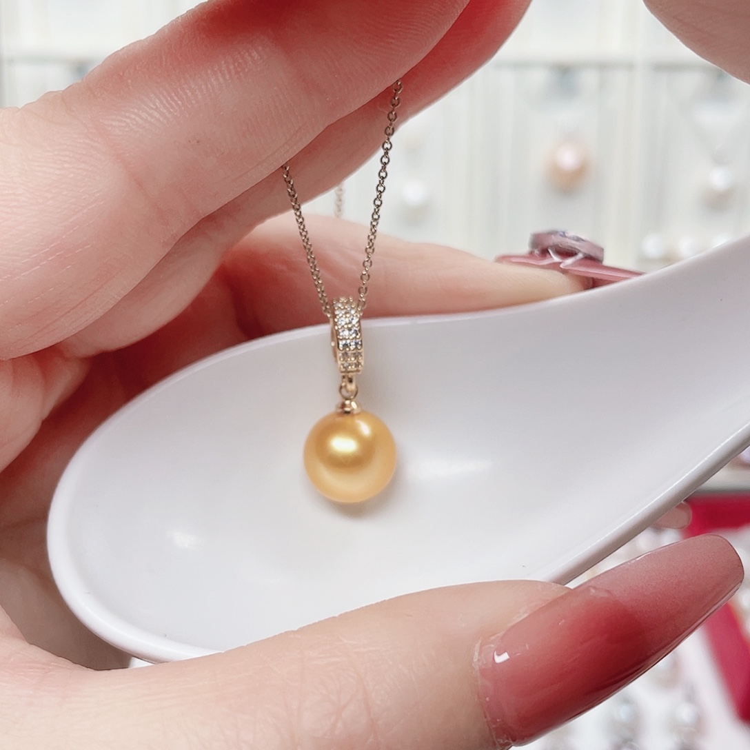 淡水珍珠吊坠(赠链)合金