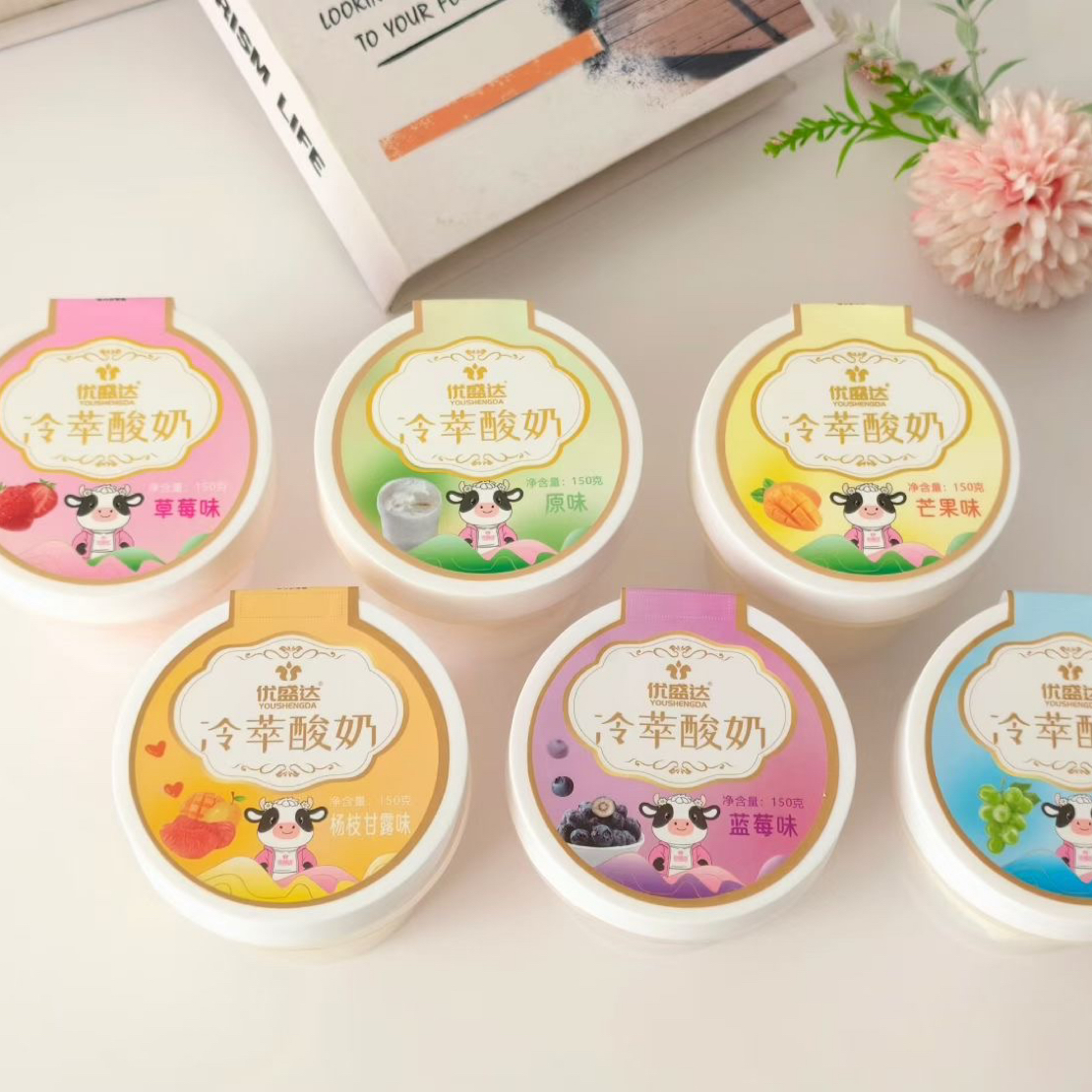 冷萃酸奶多种口味生牛乳发酵干噎网红零食