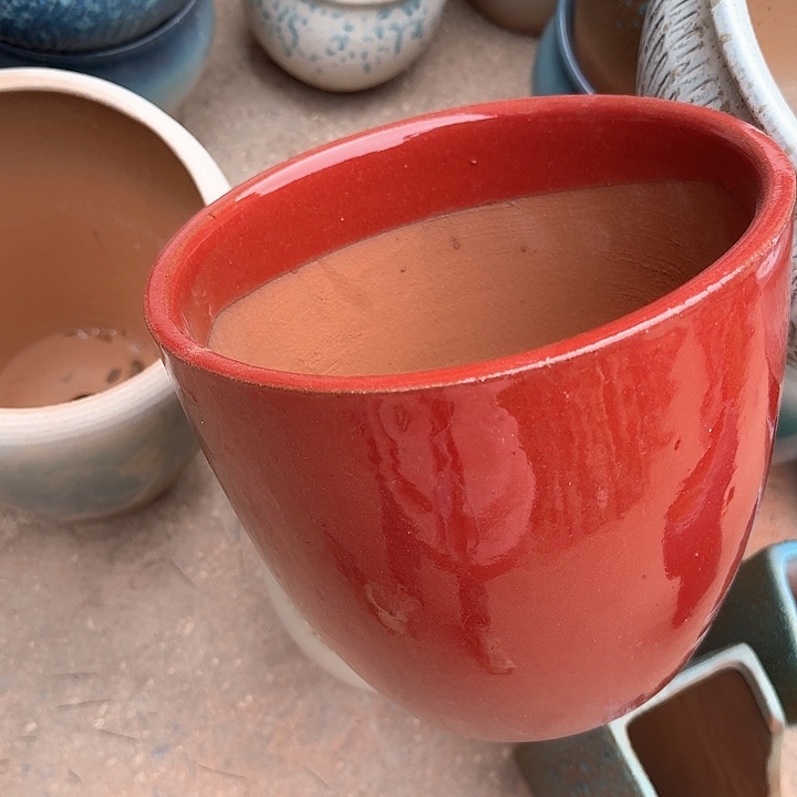 红陶微瑕花盆处理来啦