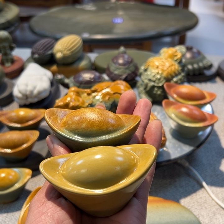 ?****龟端砚石头小茶宠小摆件