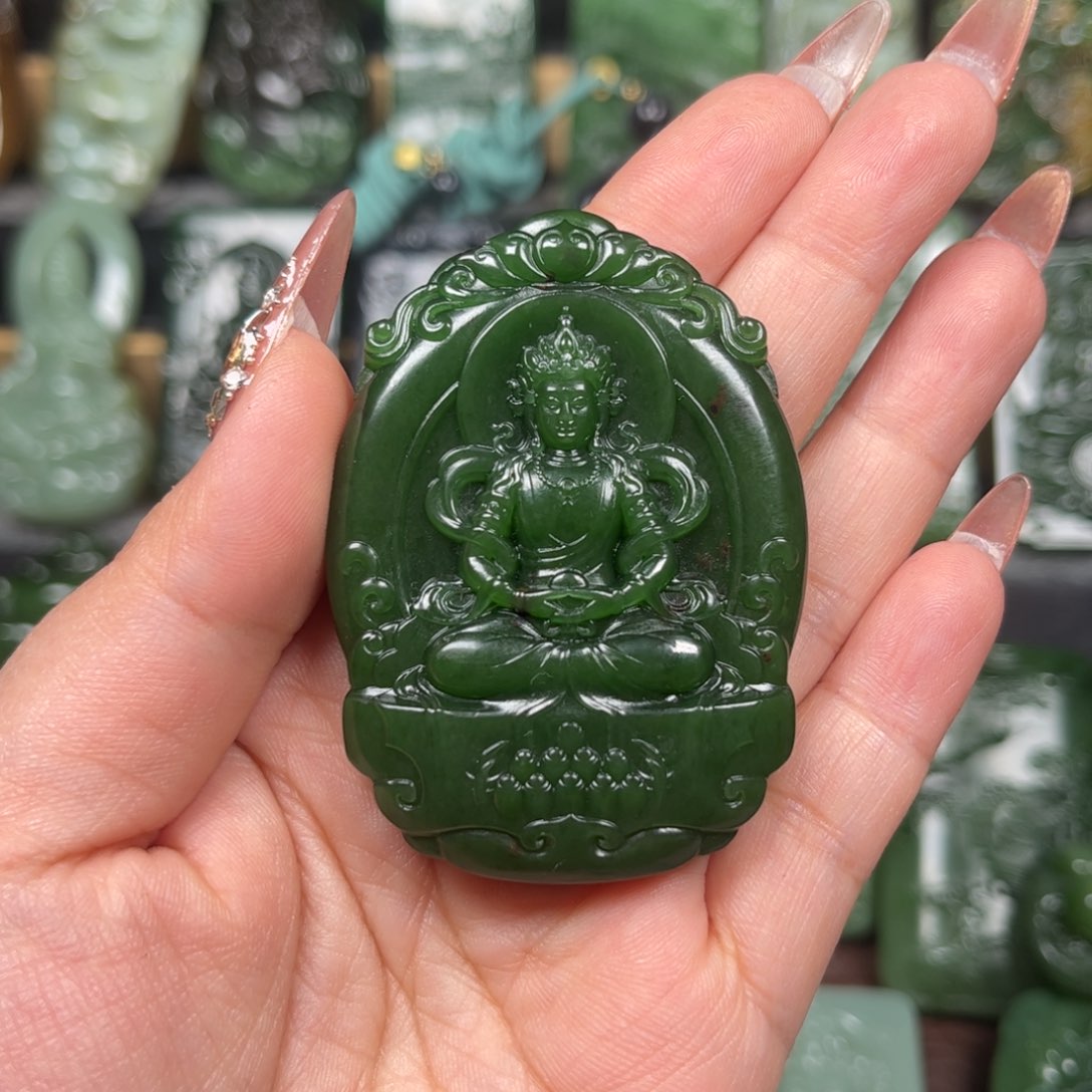 和田玉挂件未镶嵌K****