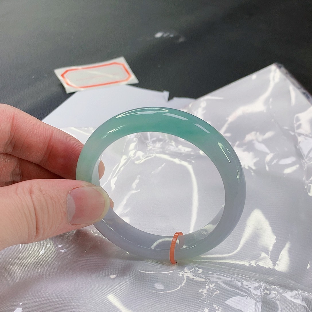 翡翠手镯未镶嵌118缅甸天然翡翠A货