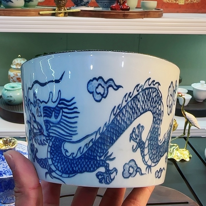 青花瓷器茶具套装旅行茶叶罐玻璃品