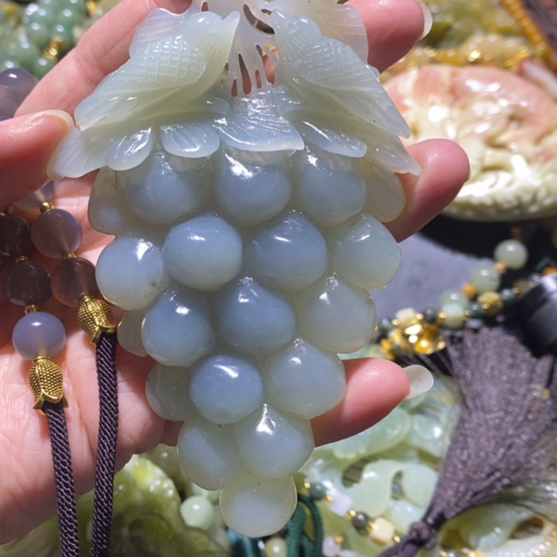 【闪购商品】岫玉毛衣链未镶嵌