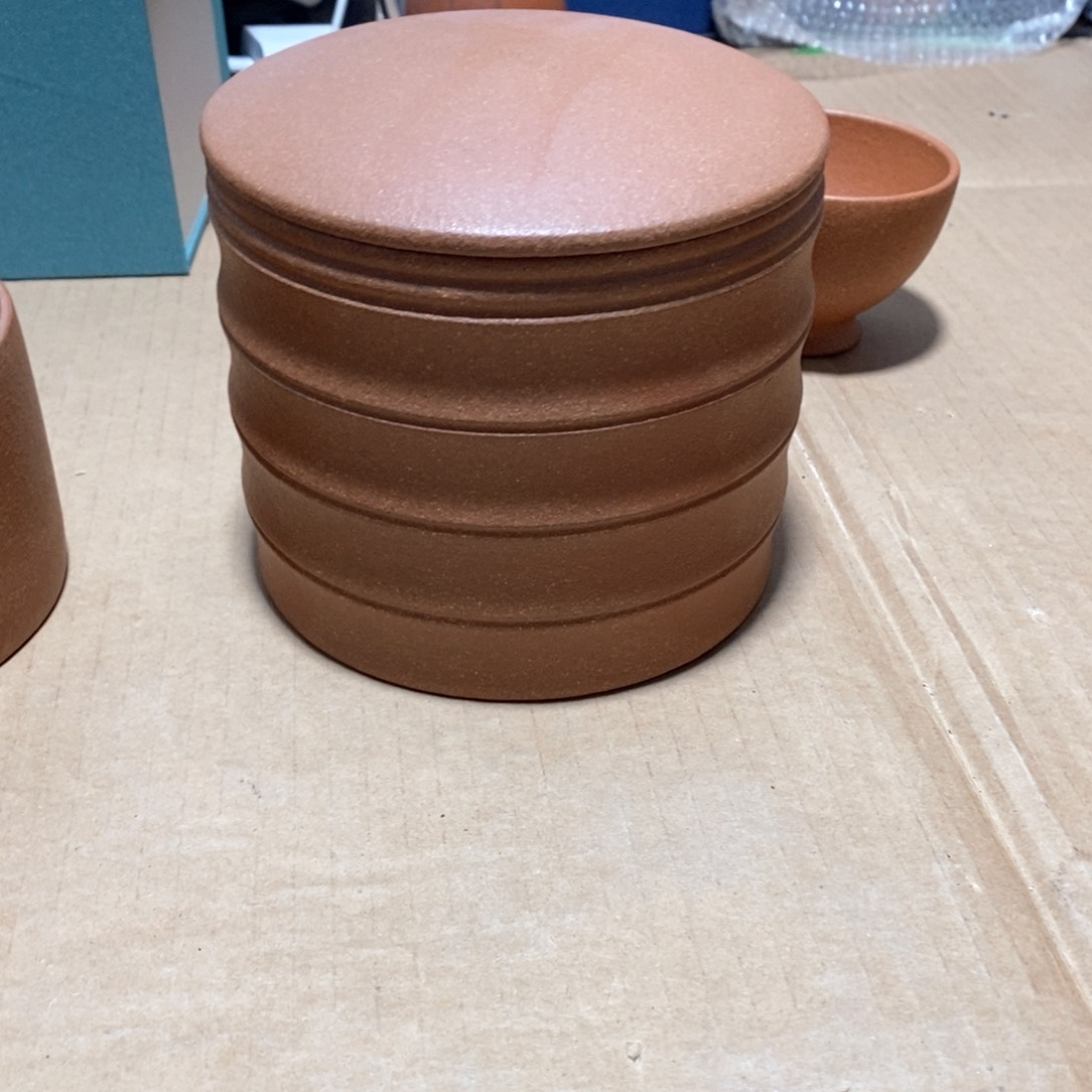 紫砂茶壶河***王红降坡茶叶罐