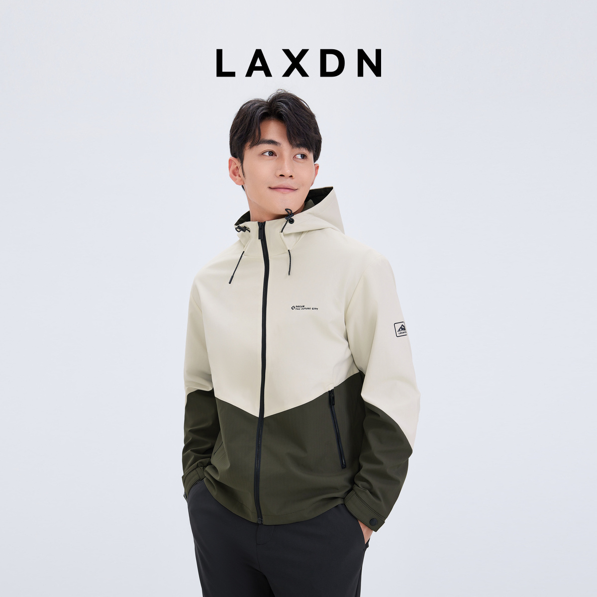 【拒水防风•时尚连帽夹克】莱克斯顿秋新款百搭时尚休闲男士外套