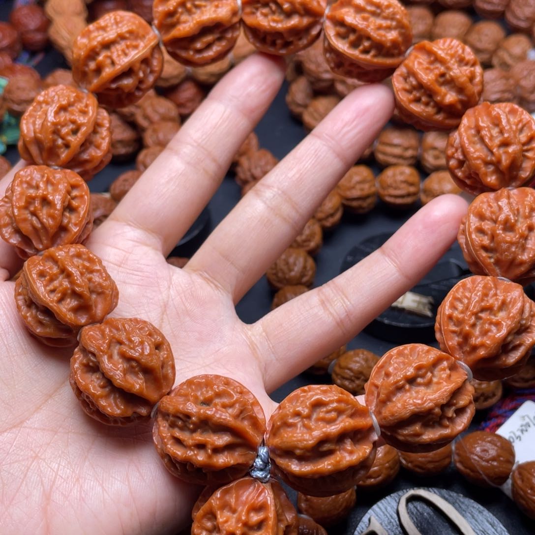 文玩核桃手串老****8龙脊纹111