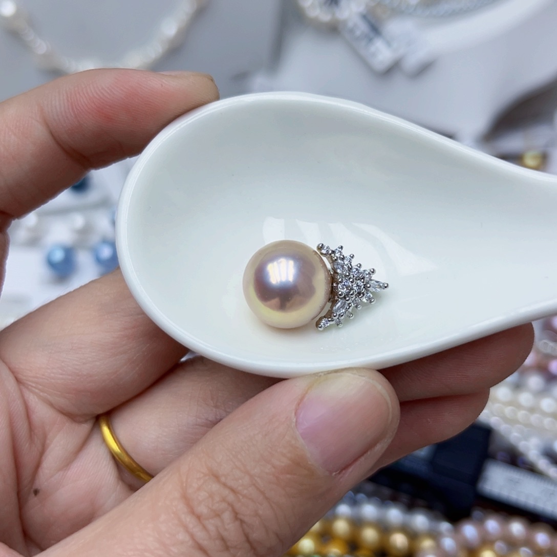 淡水珍珠颈饰银S925镶嵌