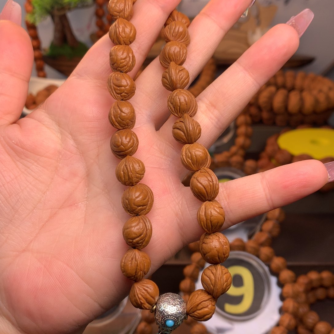 桃核手串无*玉龙脊11尺寸手持无修