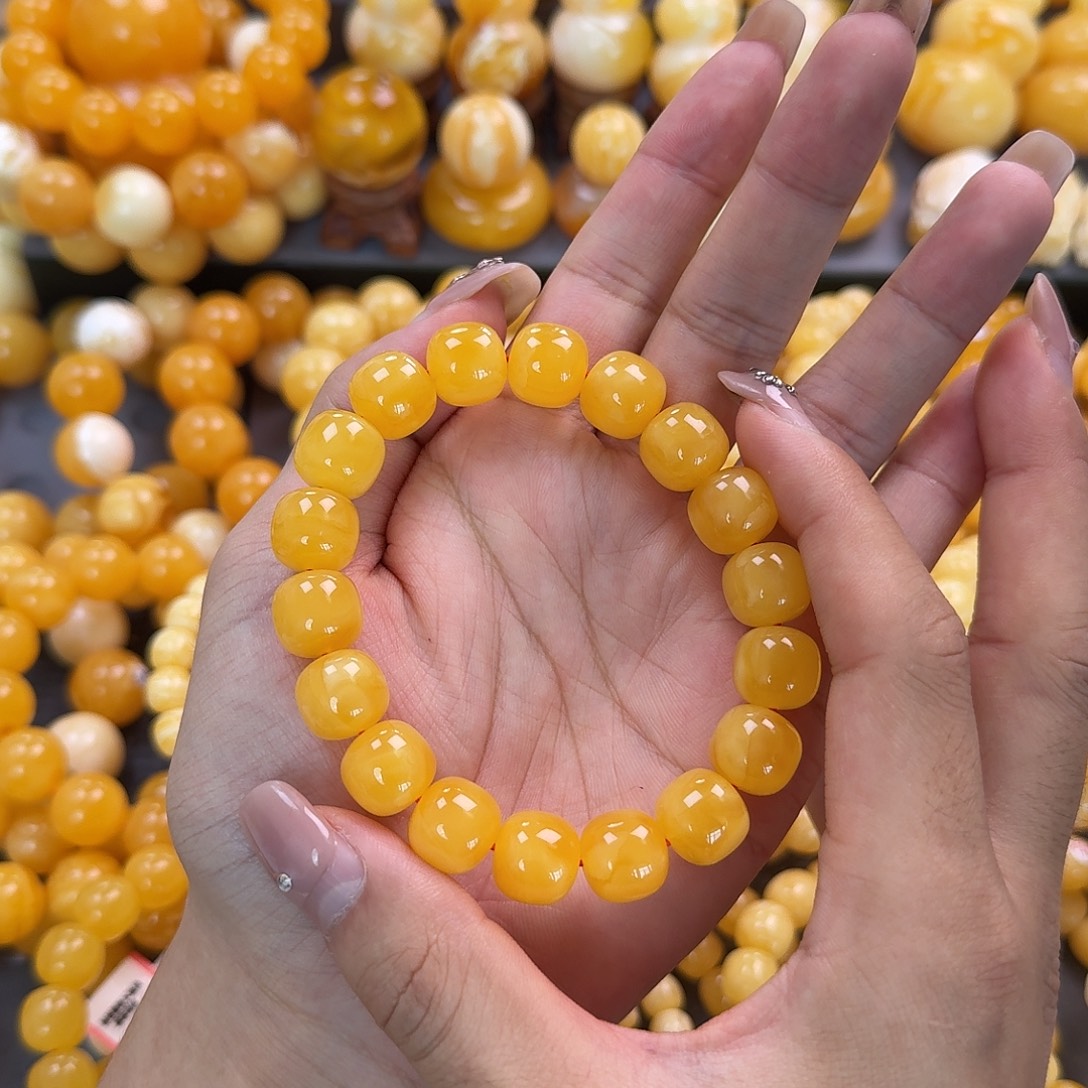 蜜蜡未镶嵌珠宝奇石同料13mm