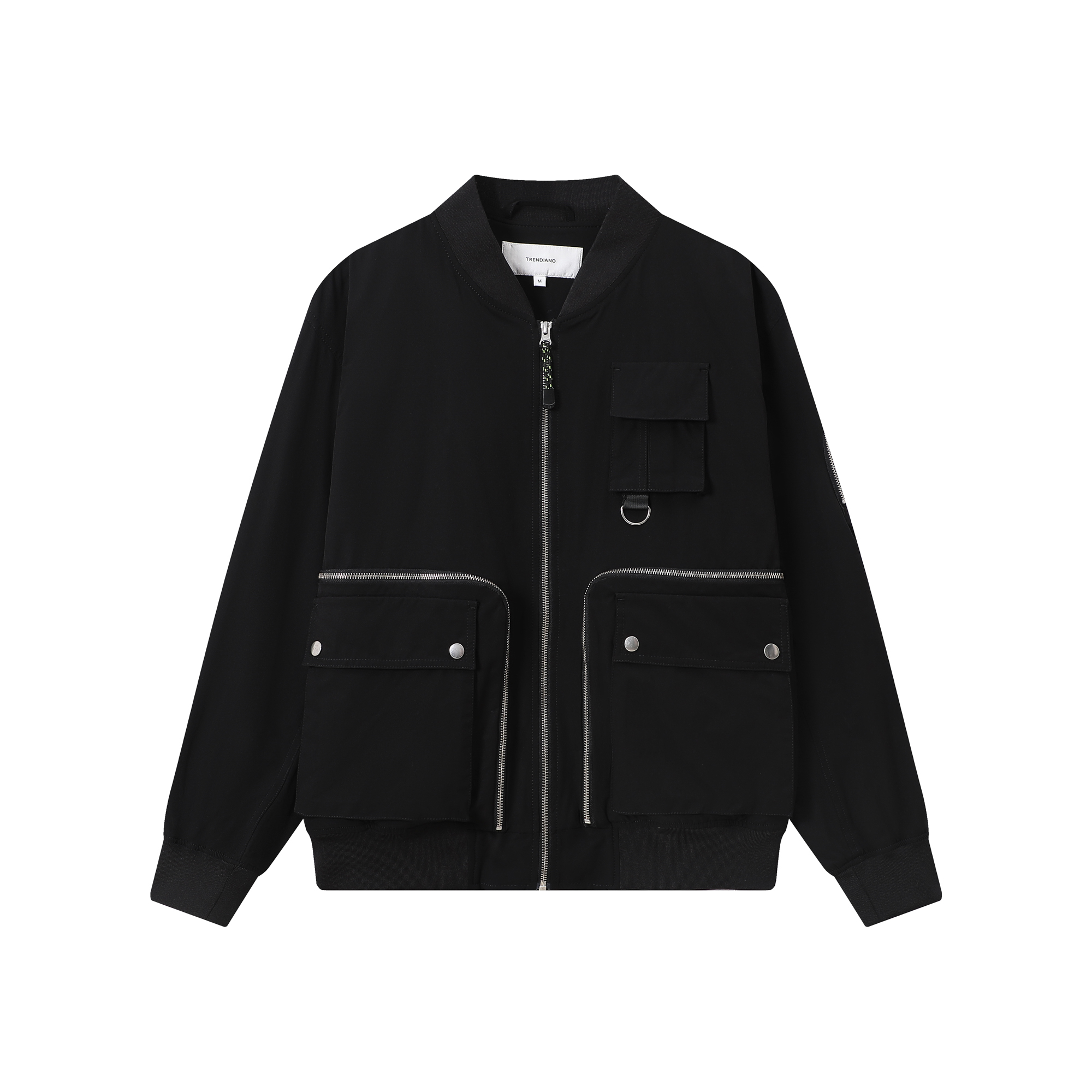 【TR】516-109516PV领拉链黑色外套（舒适型）