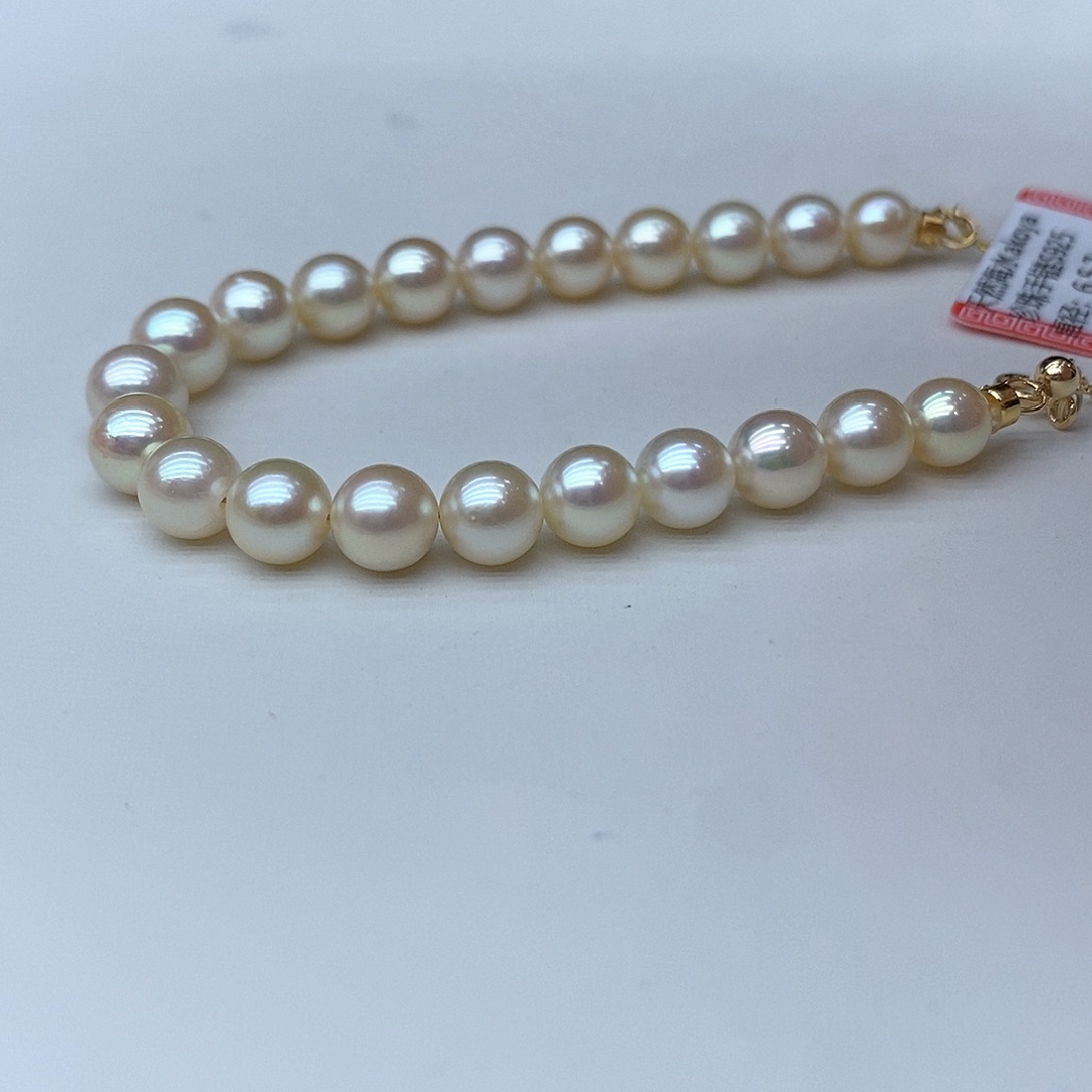 海水珍珠手绳银S925镶嵌