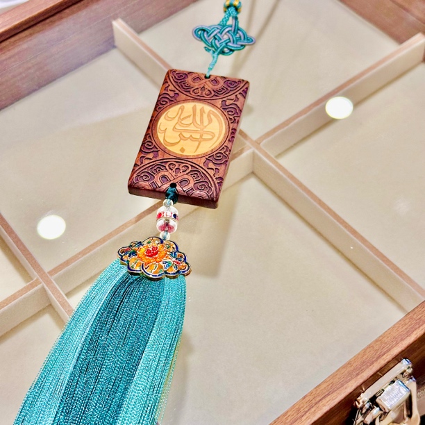 吊饰国风流苏实木精雕风格挂饰