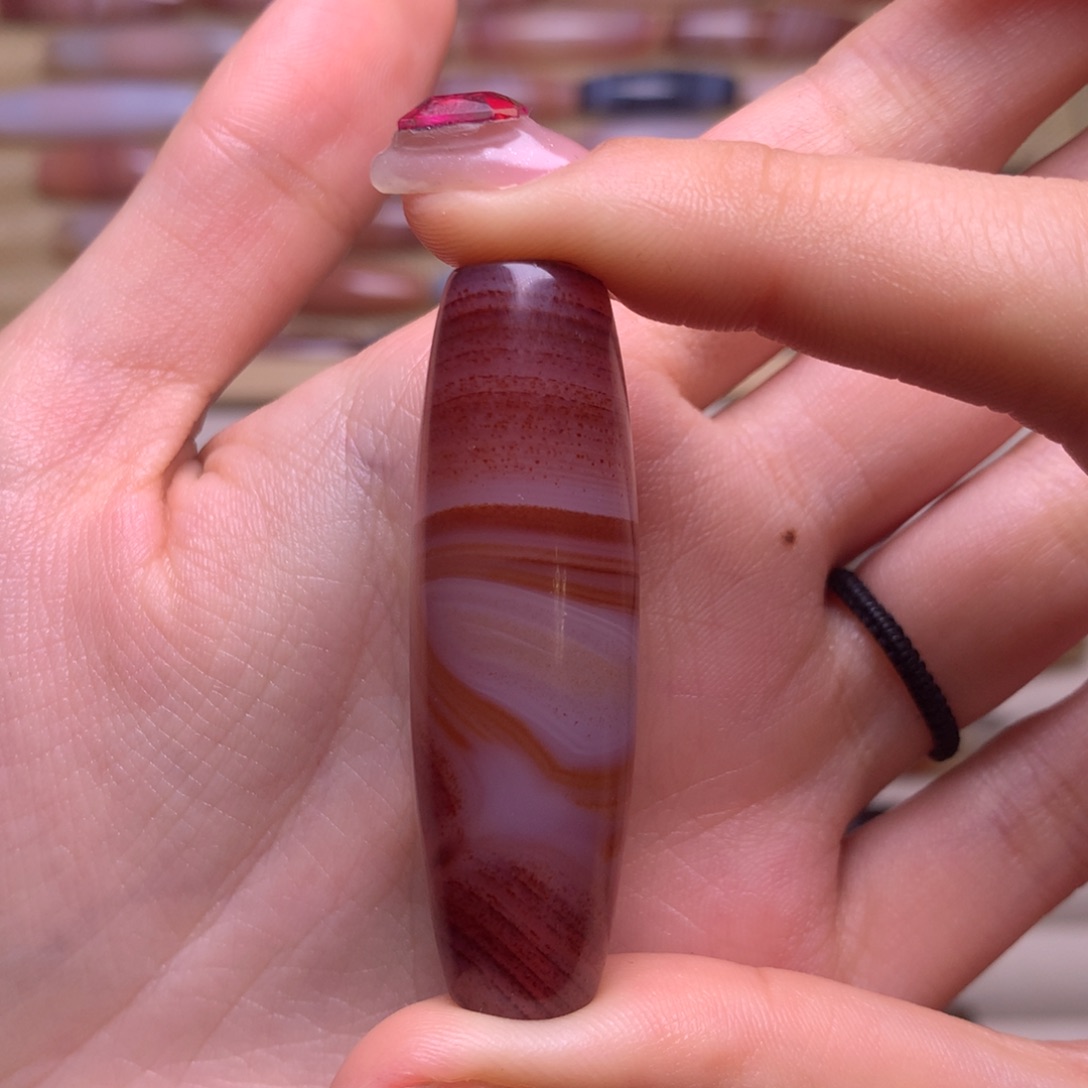 玛瑙/玉髓颈饰合金极*