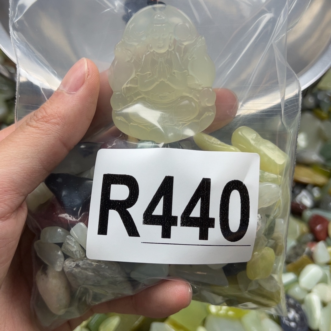 岫玉未镶嵌鱼缸石