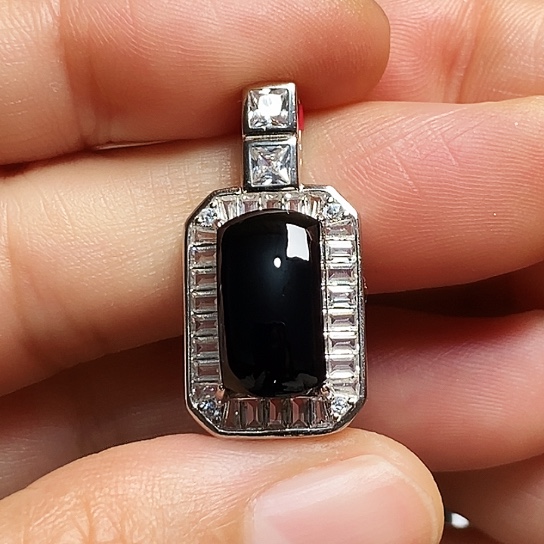 翡翠银S925镶嵌颈饰