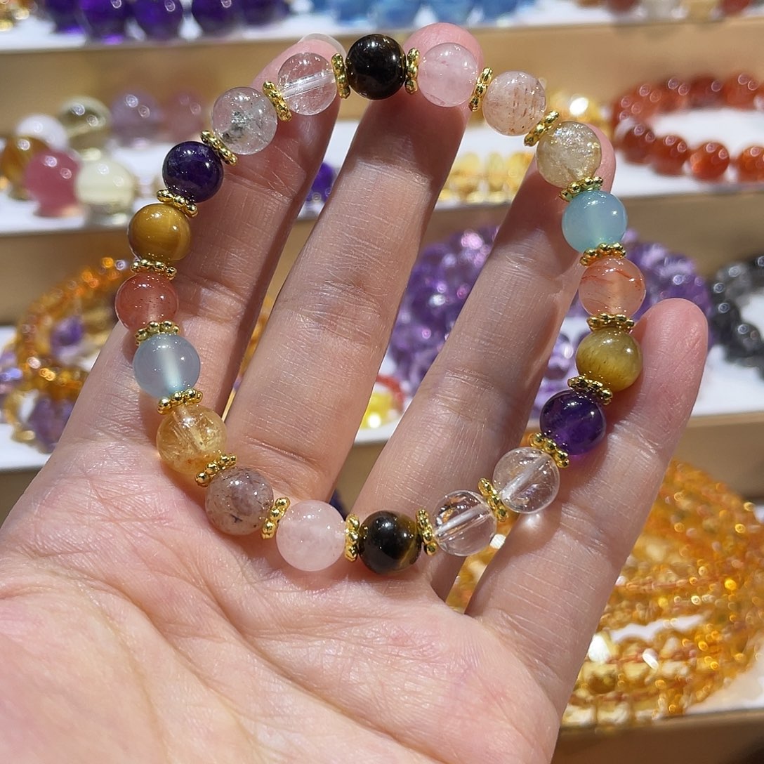 水晶未镶嵌手链多宝