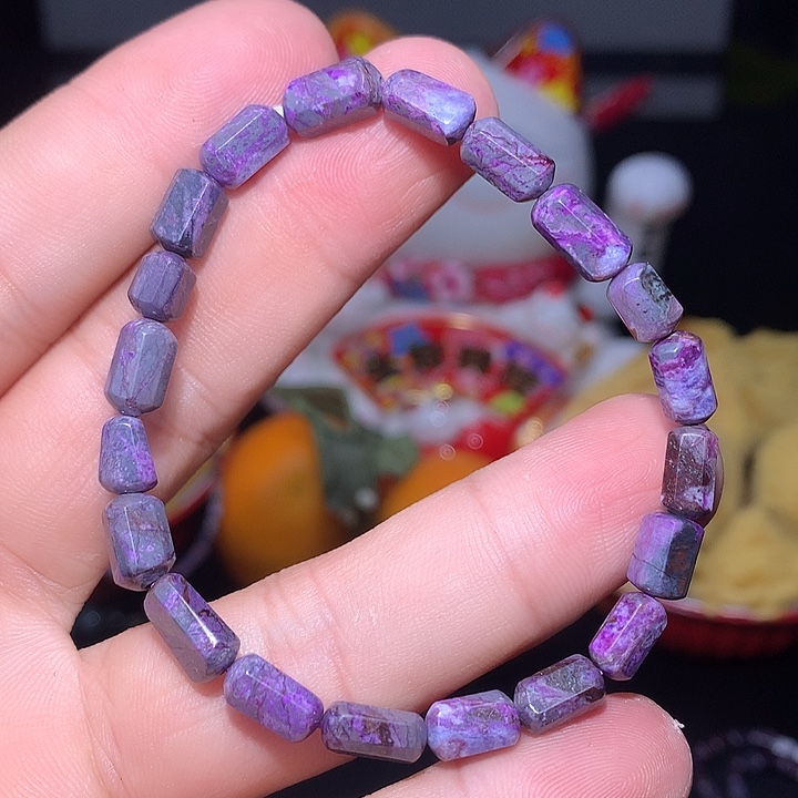 苏纪石（舒俱来）四菱手串未镶嵌