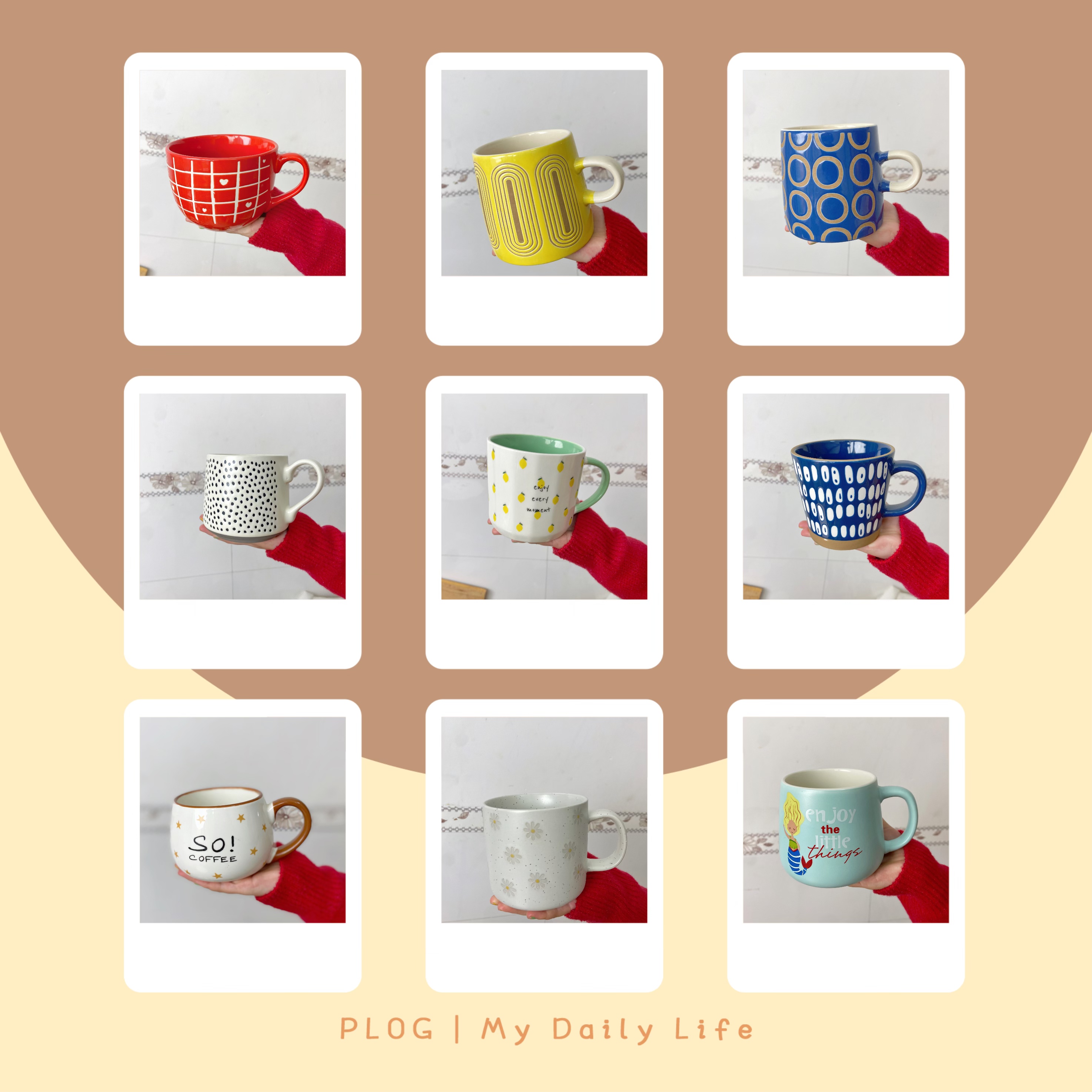 简约INS风家用创意大容量陶瓷个性马克杯2只装