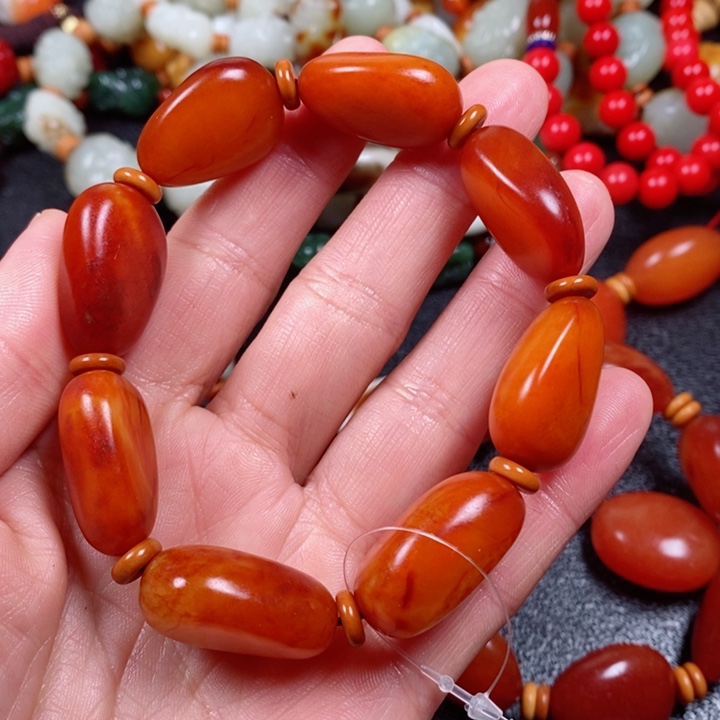 和田玉手链未镶嵌金