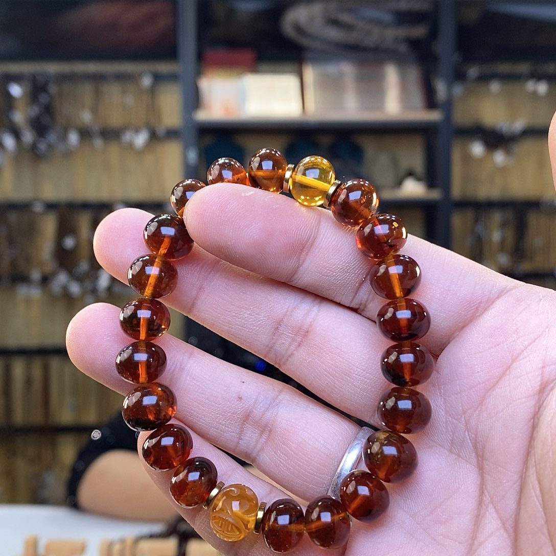 琥珀裸石未镶嵌抚顺琥珀