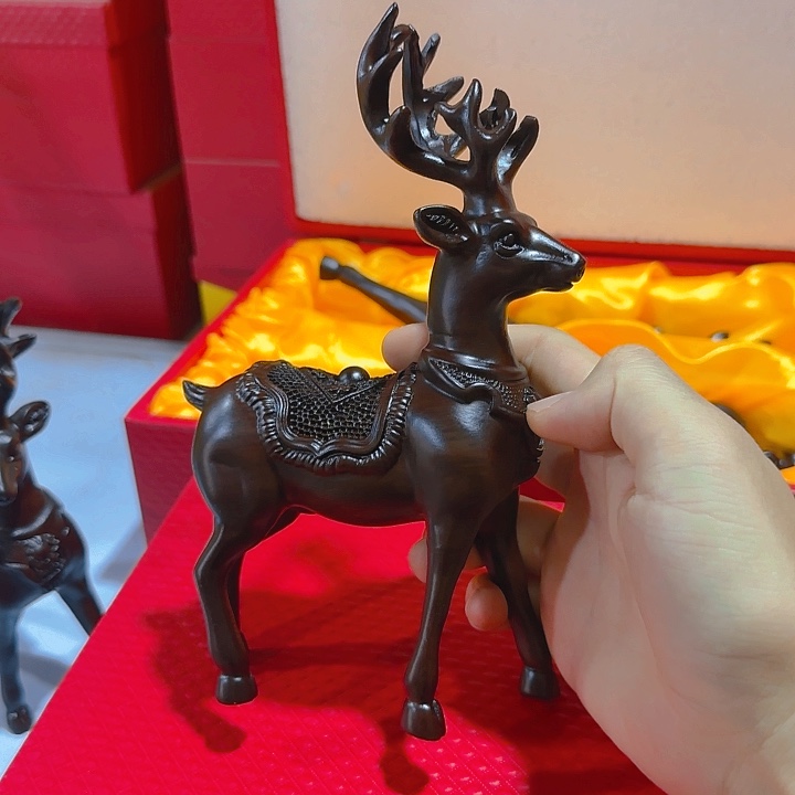 木黑檀木20站鹿一只