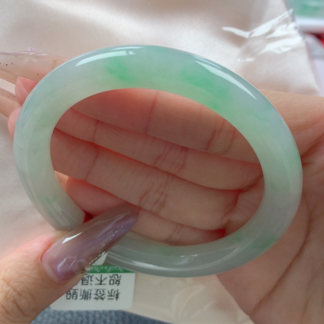 未镶嵌手镯翡翠缅甸天然翡翠A货55.5