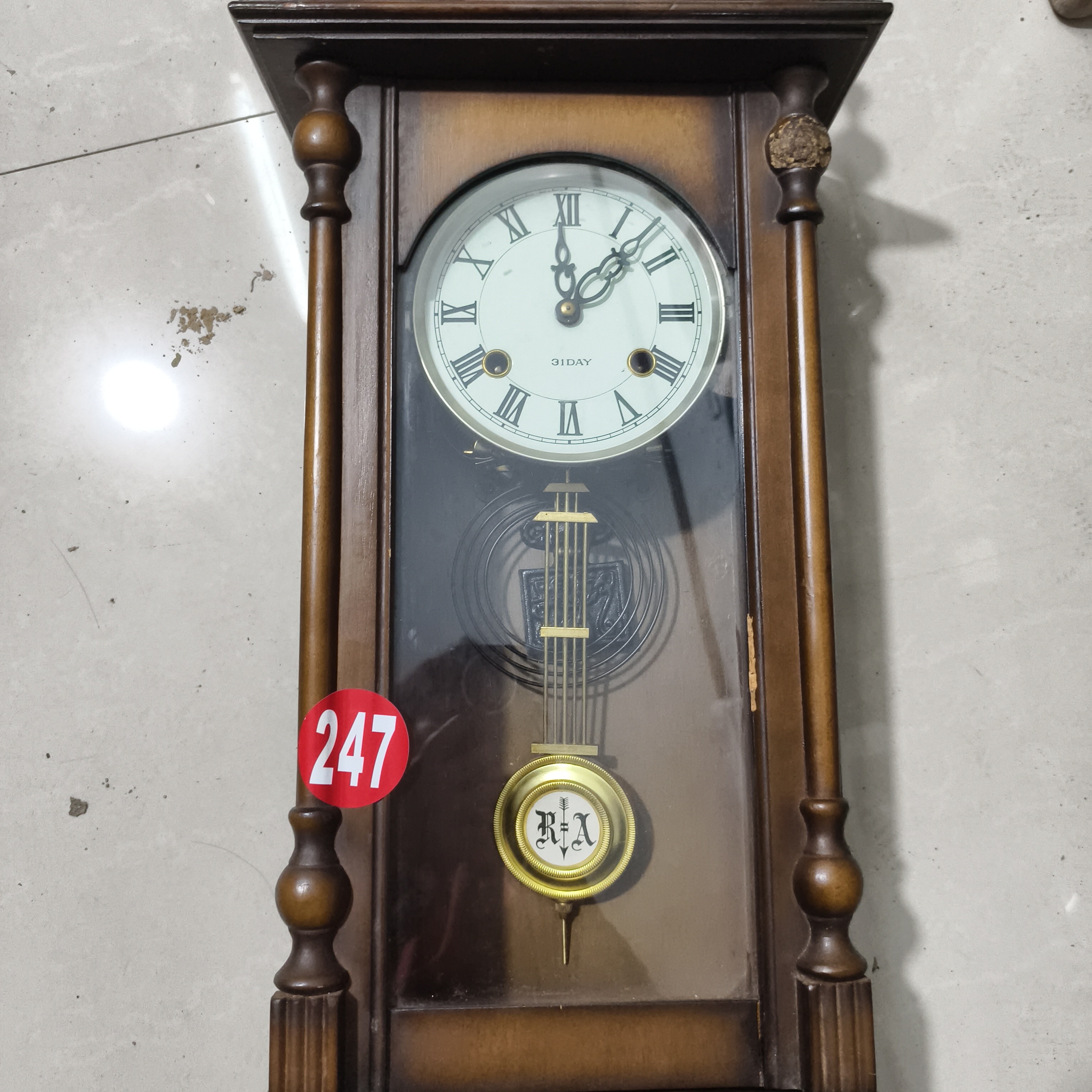 豪华实木挂钟钟表大表盘罗马数字欧式风格客厅钟声报时装饰