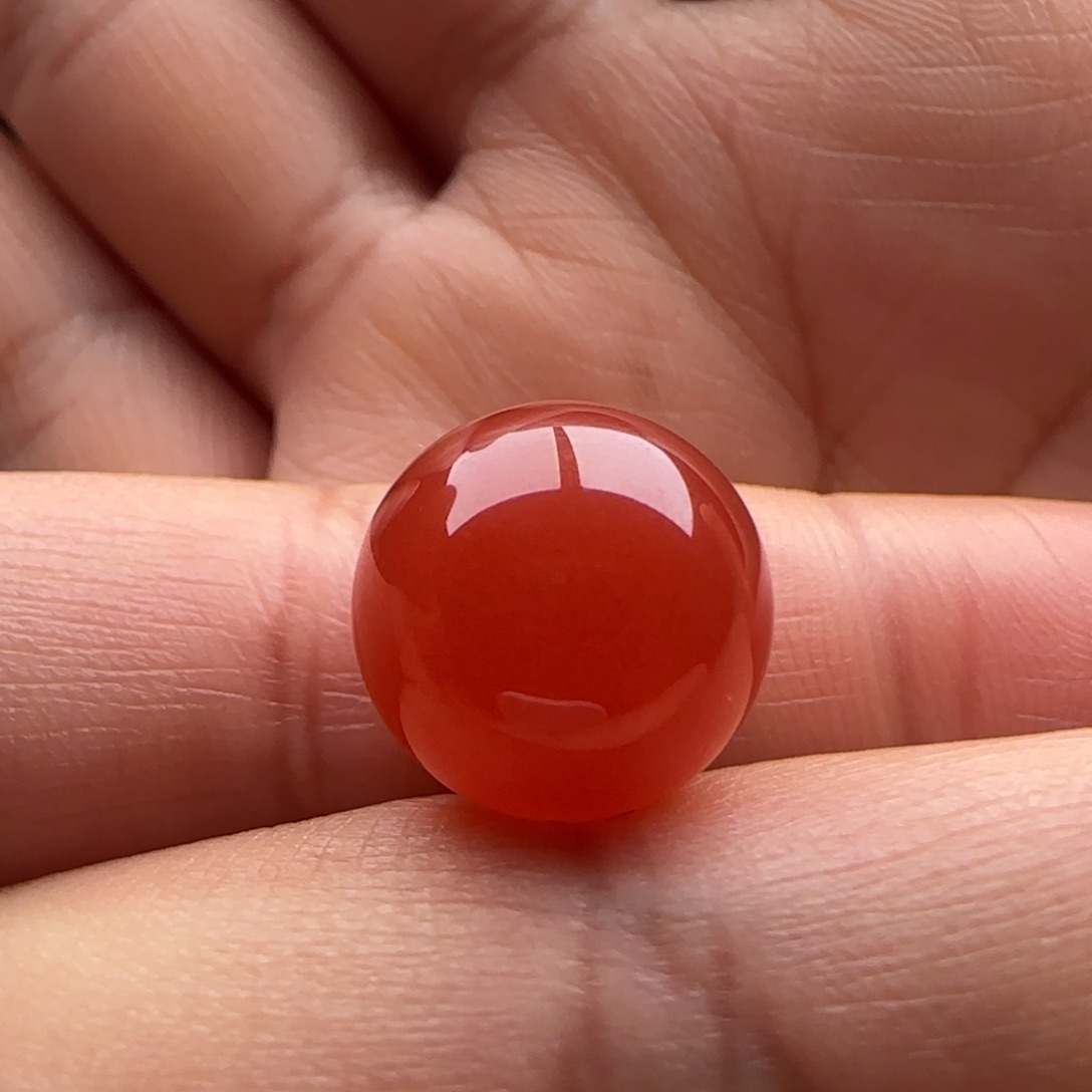 南红玛瑙圆珠13.7未镶嵌