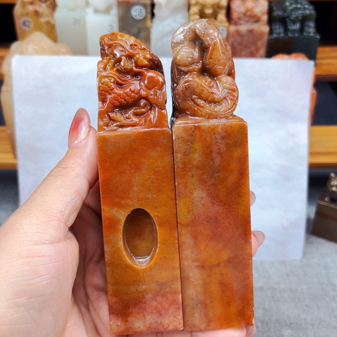 寿山石印石闪购商品瑕疵料3*3