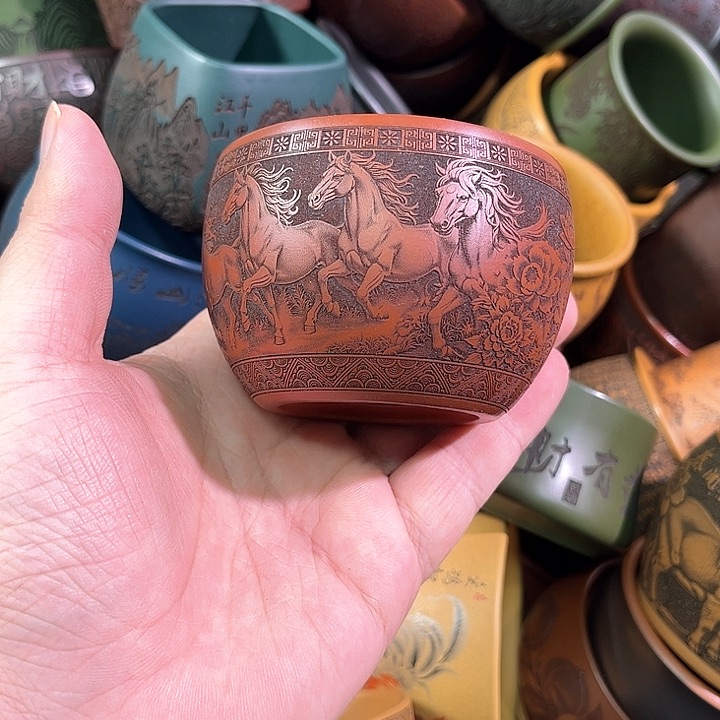 茶杯紫砂全手工紫砂主人杯