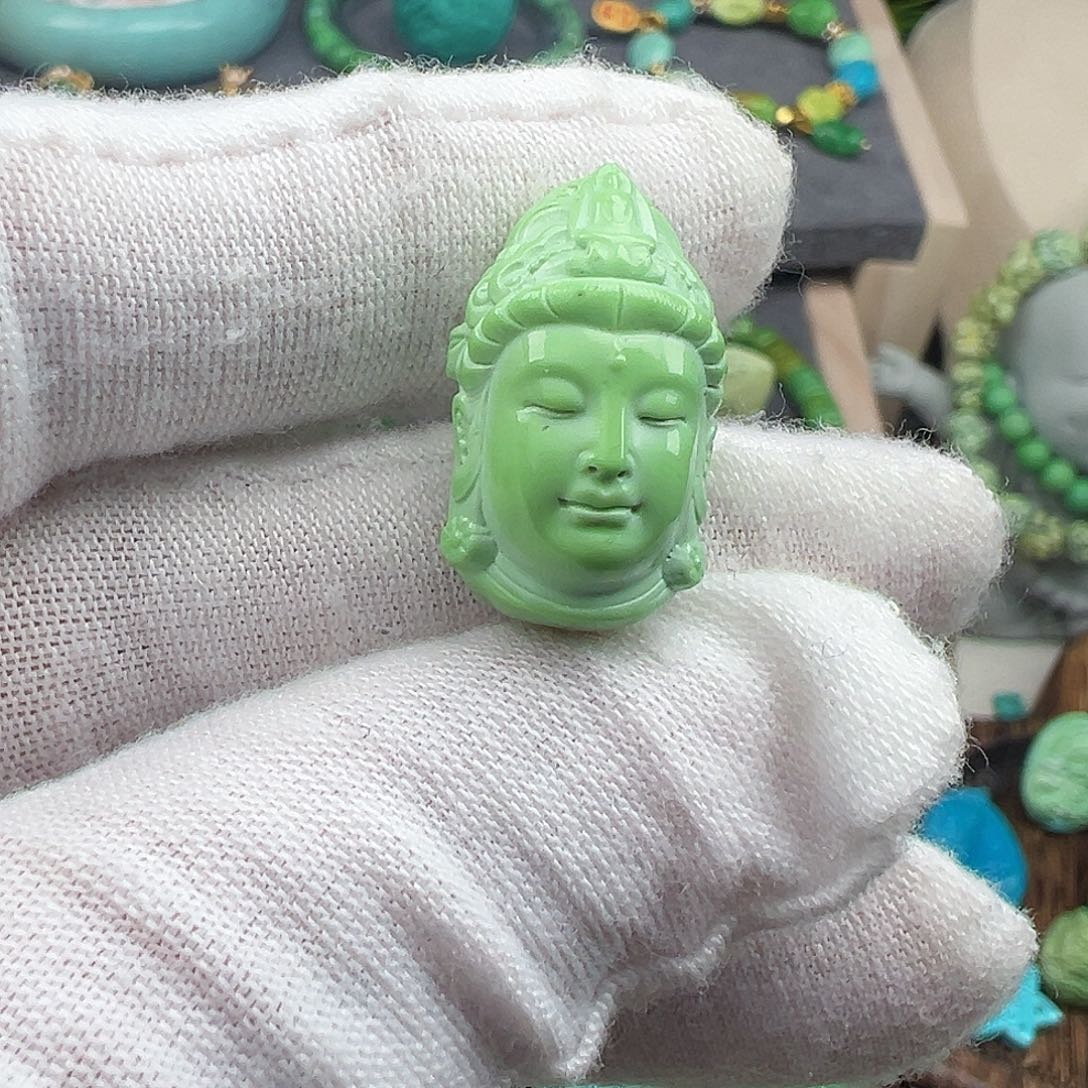 绿松石菜籽黄绿松石Z未镶嵌