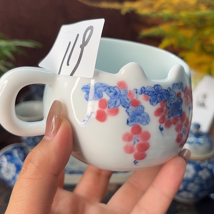 杯子影青·器度景德镇手工手绘茶杯119