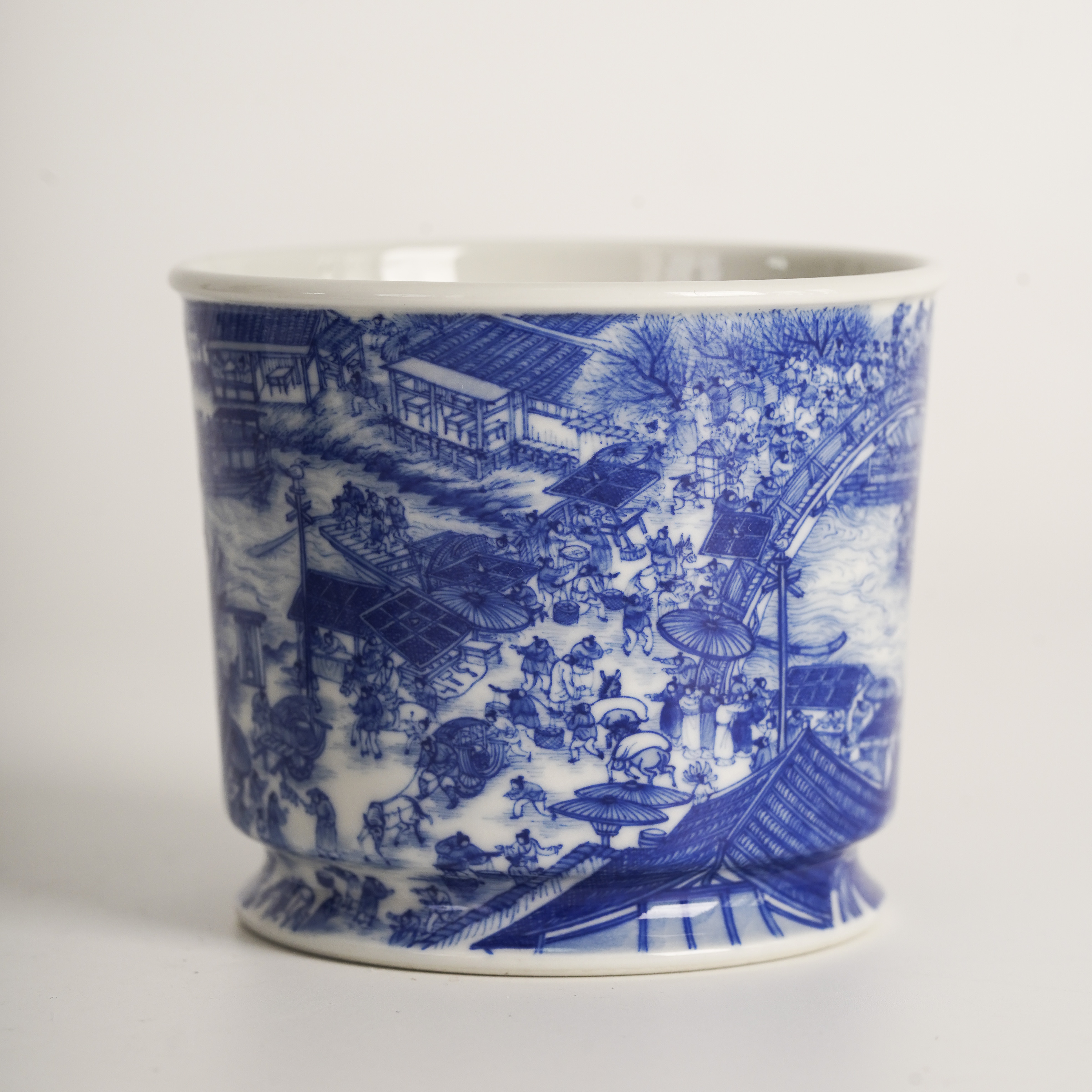 隐山清玩晓花窑清明上河图容天杯