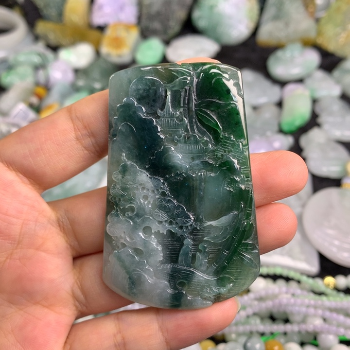 翡翠未镶嵌吊坠(不含链)